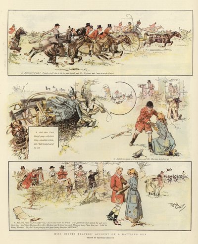 Il racconto di una corsa sfrenata di Miss Minnie Traver da Ralph Cleaver