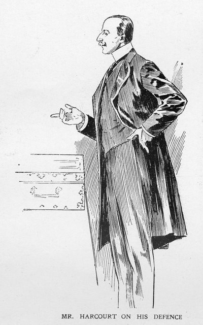 Mr. Harcourt sulla Difesa, da un articolo intitolato 