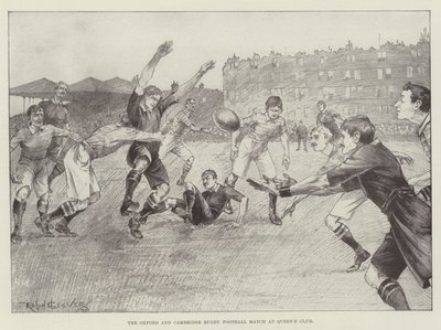 La partita di rugby tra Oxford e Cambridge al Queen