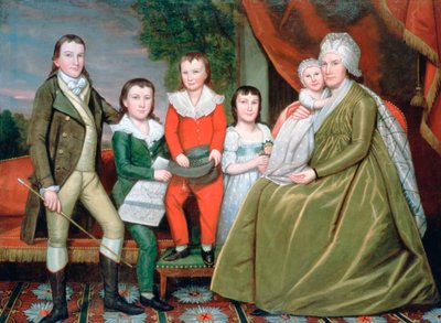 Mrs Noah Smith e i suoi figli, 1798 da Ralph Earl