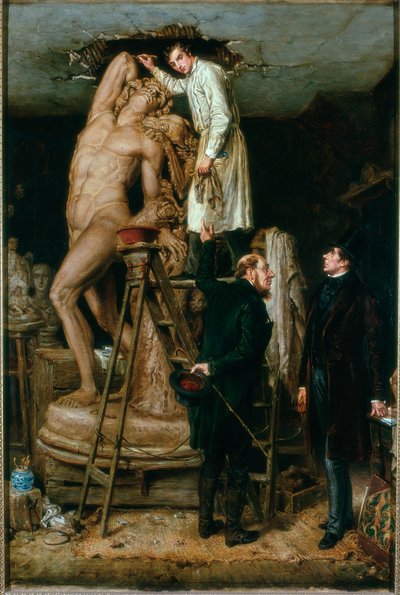 John Graham Lough nel suo Studio, 1881 da Ralph Hedley