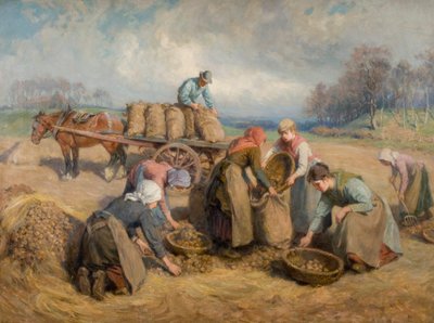 Raccoglitori di patate, Northumberland, 1903 da Ralph Hedley