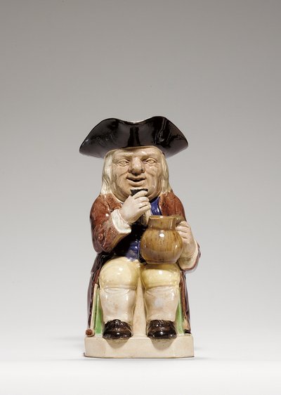 Boccale Toby in ceramica Staffordshire, c.1785 da Ralph Junior Wood