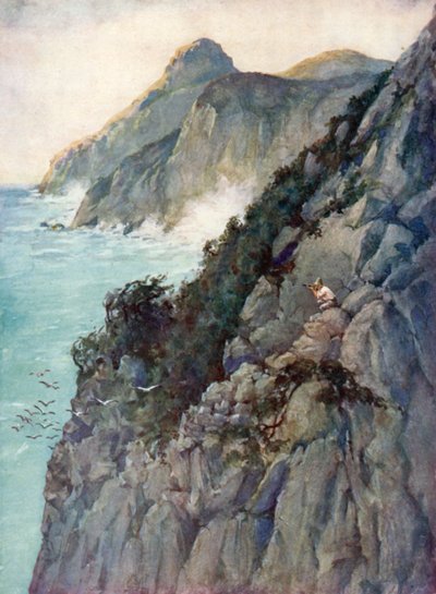 Illustrazione per Robinson Crusoe di Daniel Defoe da Ralph Noel Pocock