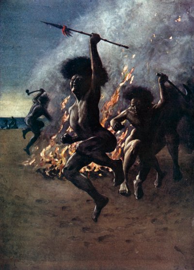 Illustrazione per Robinson Crusoe di Daniel Defoe da Ralph Noel Pocock