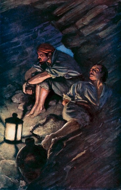 Illustrazione per Robinson Crusoe di Daniel Defoe da Ralph Noel Pocock