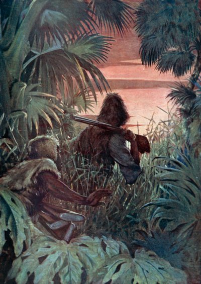 Illustrazione per Robinson Crusoe di Daniel Defoe da Ralph Noel Pocock