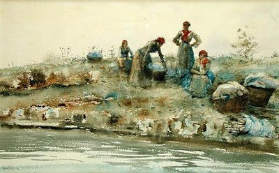 Lavandaie a Venezia da Ralph Wormsley Curtis