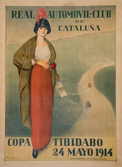 Real Automóvil-Club de Cataluña. Copa Tibidabo da Ramón Casas