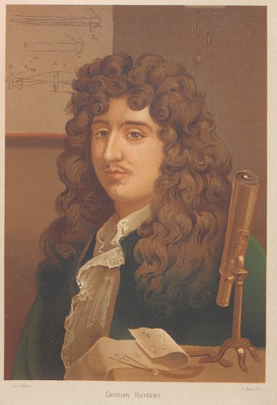 Ritratto di Christiaan Huygens 1629-1695, 1879 da Ramón Martí Alsina