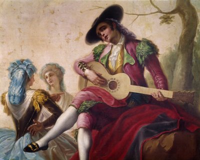 Suonatore di chitarra, dettaglio da Ramon Bayeu y Subias