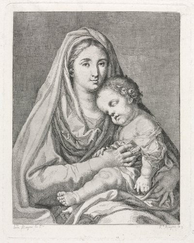Madonna con Bambino dopo Francisco Bayeu y Subias da Ramon Bayeu y Subias