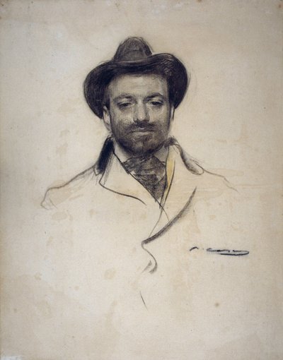 Ritratto del pittore e fotografo spagnolo Jose Maria Sert (1874-1945) da Ramón Casas