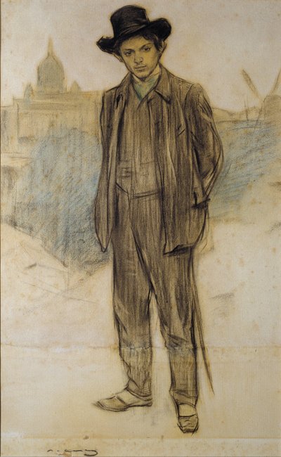 Ritratto di Pablo Picasso da Ramón Casas