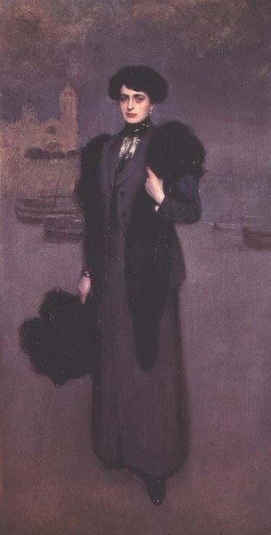 Ritratto di Dolores Vidal da Ramon Casas i Carbo