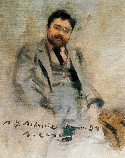 Ritratto di Isaac Albéniz a 34 anni da Ramon Casas i Carbo