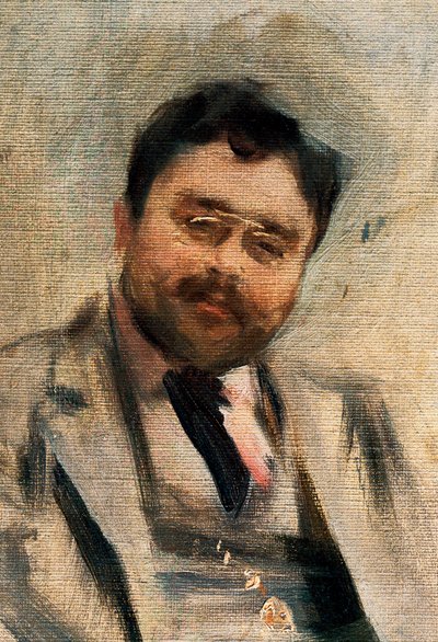 Ritratto di Isaac Albeniz a 34 anni (dettaglio) da Ramon Casas i Carbo