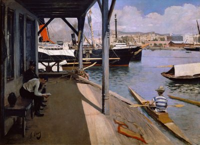 Yacht Club a Barcellona da Ramon Casas i Carbo