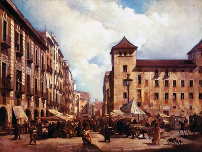 La Vecchia Passeggiata a Barcellona (Els Encants Vells) da Ramón Martí Alsina