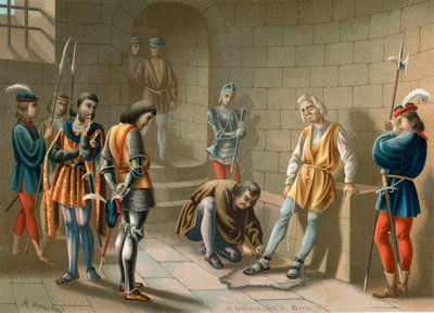 Colombo incatenato sotto gli ordini di Bobadilla da Ramon Puiggari