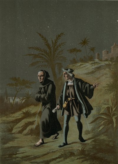 Colombo con il Priore di La Rabida va a Palos da Ramon Puiggari