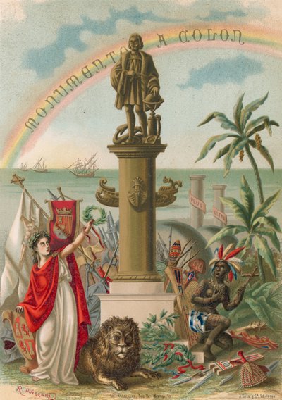 Frontespizio del libro su Colombo da Ramon Puiggari