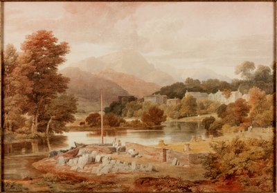 Un molo di ardesia, Brathay da Ramsay Richard Reinagle