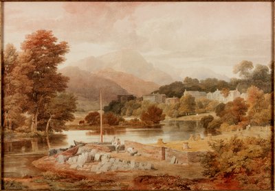 Un molo di ardesia, Brathay da Ramsay Richard Reinagle