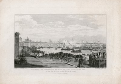 Ponte di Waterloo, Londra, inaugurazione il 18 giugno 1817 da Ramsay Richard Reinagle