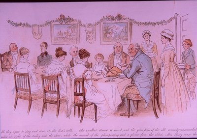 Cena di Natale da Randolph Caldecott