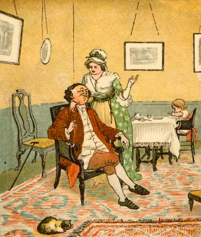 John Gilpin e sua moglie, 1878, c1918 da Randolph Caldecott