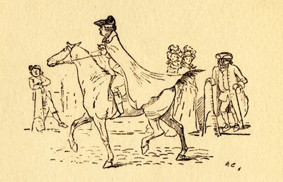 John Gilpin parte per il suo viaggio a Edmonton da Randolph Caldecott