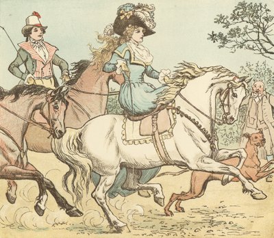 Cavalca un cavallo a dondolo fino a Banbury Cross da Randolph Caldecott
