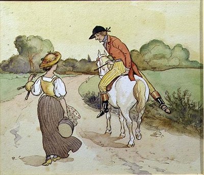 "Devo venire con te, mia bella fanciulla?", illustrazione da 