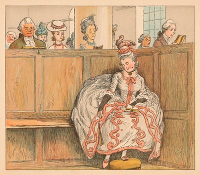 Non ha mai dormito nel suo banco, c1885 da Randolph Caldecott