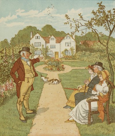 La Casa che Jack Costruì, filastrocca accumulativa. Illustrazione di Randolph Caldecott. da Randolph Caldecott