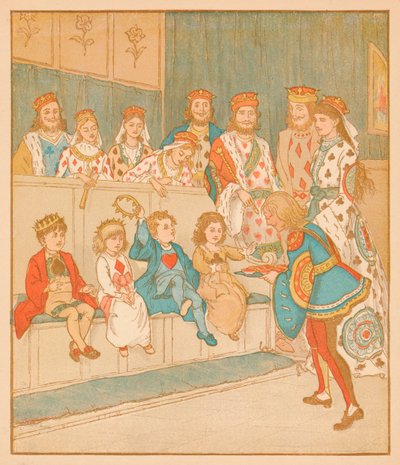 Il Fante di Cuori, riportò quelle crostate, 1880 da Randolph Caldecott