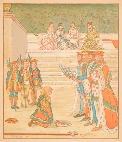 Il Fante di Cuori, Riportò quelle Crostate, E giurò che non avrebbe più rubato, 1880 da Randolph Caldecott