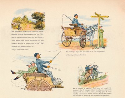 Le strane avventure di un carretto per cani, 1888 (1946) da Randolph Caldecott