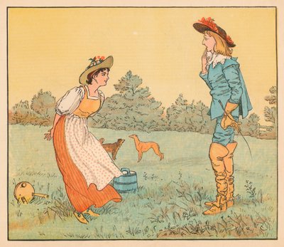 Allora non posso sposarti, mia bella fanciulla!, c1882 da Randolph Caldecott