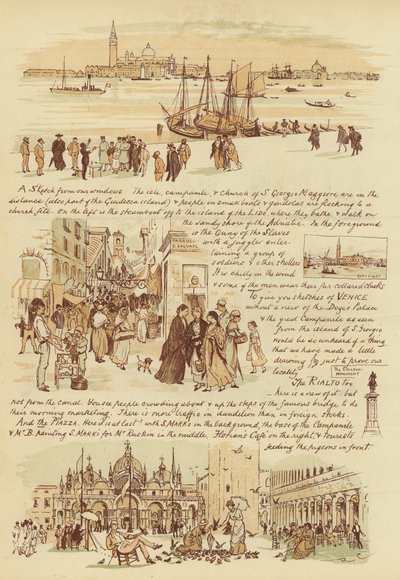 Ai nostri amici che non sono mai stati a Venezia (cromolitografia) da Randolph Caldecott