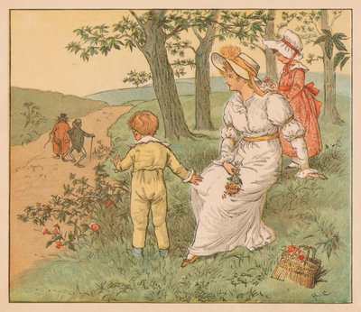 Camminando verso Mouseys Hall da Randolph Caldecott