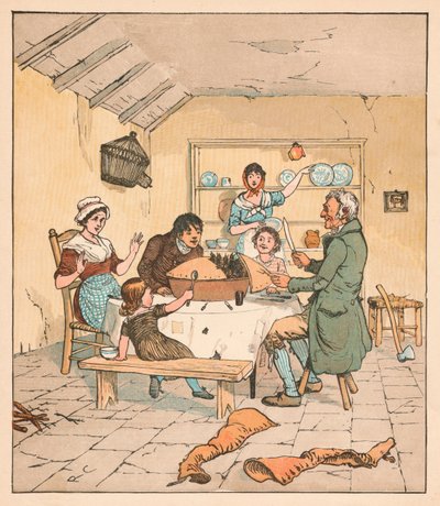 Quando la torta fu aperta, gli uccelli iniziarono a cantare, 1880 da Randolph Caldecott