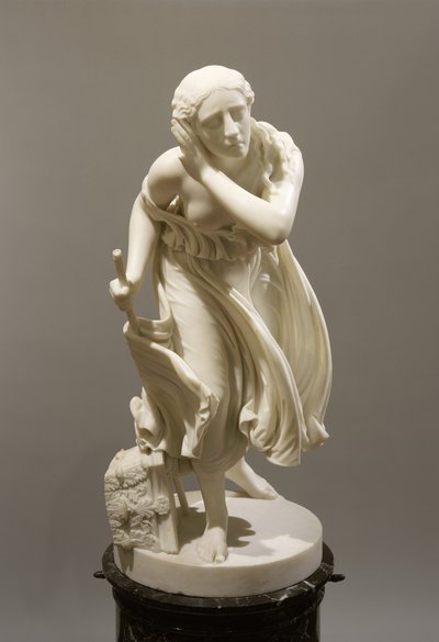 Nydia, la fioraia cieca di Pompei, c.1888 (marmo) da Randolph Rogers