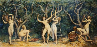 Ninfe che Raccolgono Mele da Randolph Schwabe