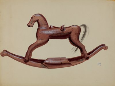 Cavallo a dondolo da Raoul Du Bois