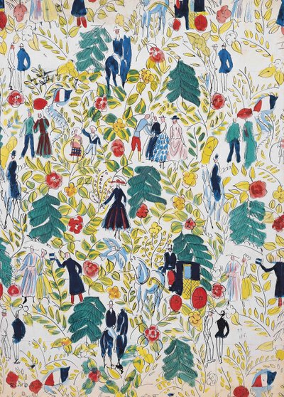 Una passeggiata nel bosco; La Promenade au Bois, 1919 circa (gouache su carta) da Raoul Dufy