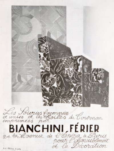 Poltrona rivestita con una tela di Tournon di Raoul Dufy da Raoul Dufy