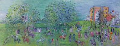 Ascot, 1930 circa (olio su tela) da Raoul Dufy