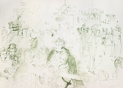 Ballo al Moulin de la Galette; Bal au Moulin de la Galette da Raoul Dufy